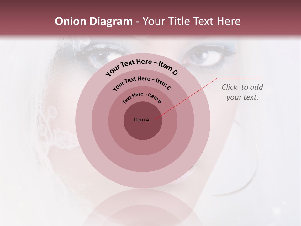 Make Up Fairy Blue PowerPoint Template