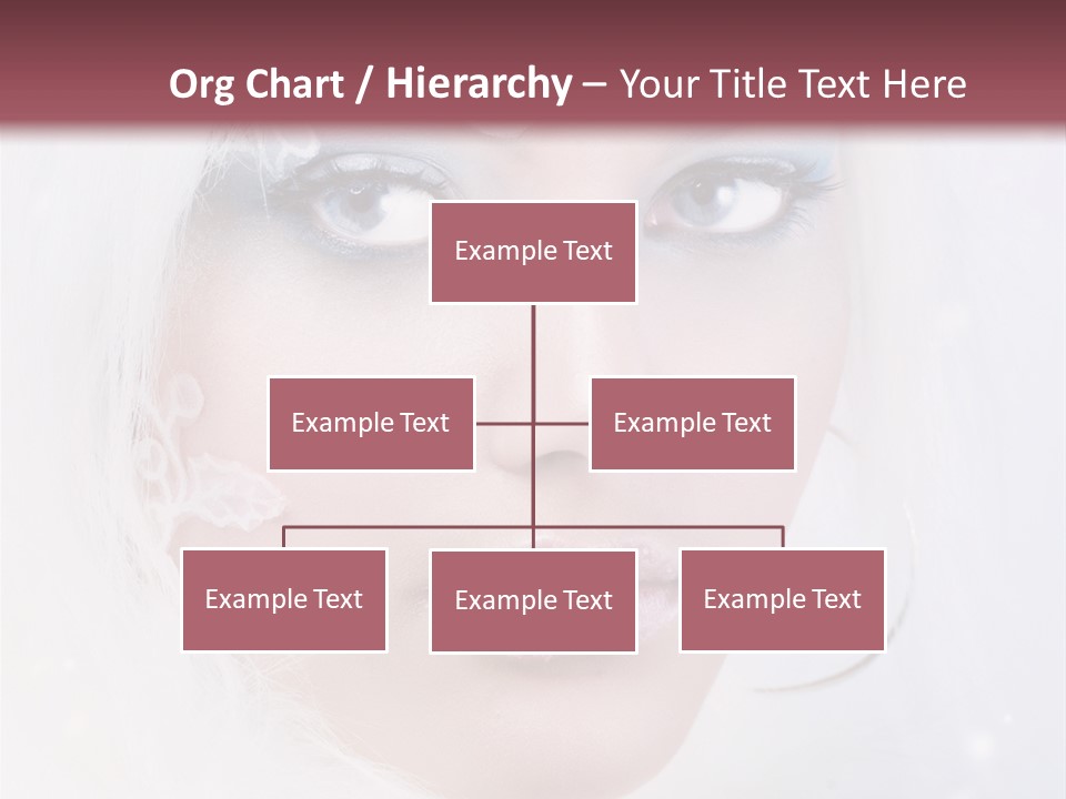 Make Up Fairy Blue PowerPoint Template