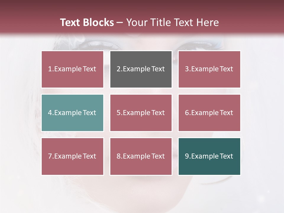 Make Up Fairy Blue PowerPoint Template