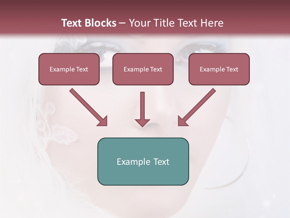 Make Up Fairy Blue PowerPoint Template