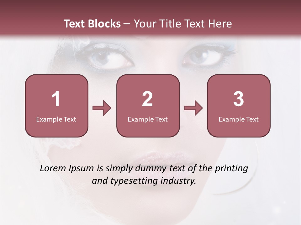 Make Up Fairy Blue PowerPoint Template