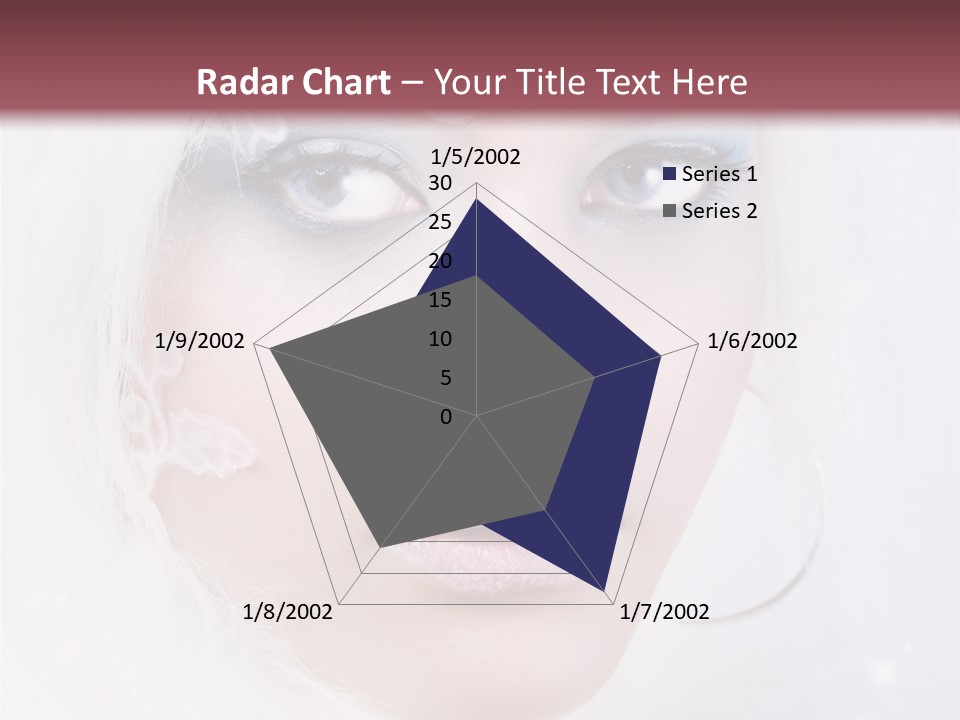 Make Up Fairy Blue PowerPoint Template