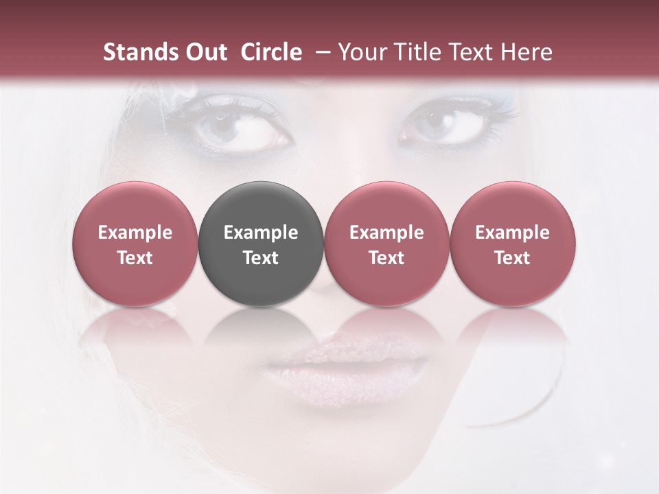 Make Up Fairy Blue PowerPoint Template