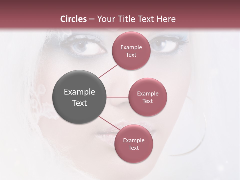 Make Up Fairy Blue PowerPoint Template