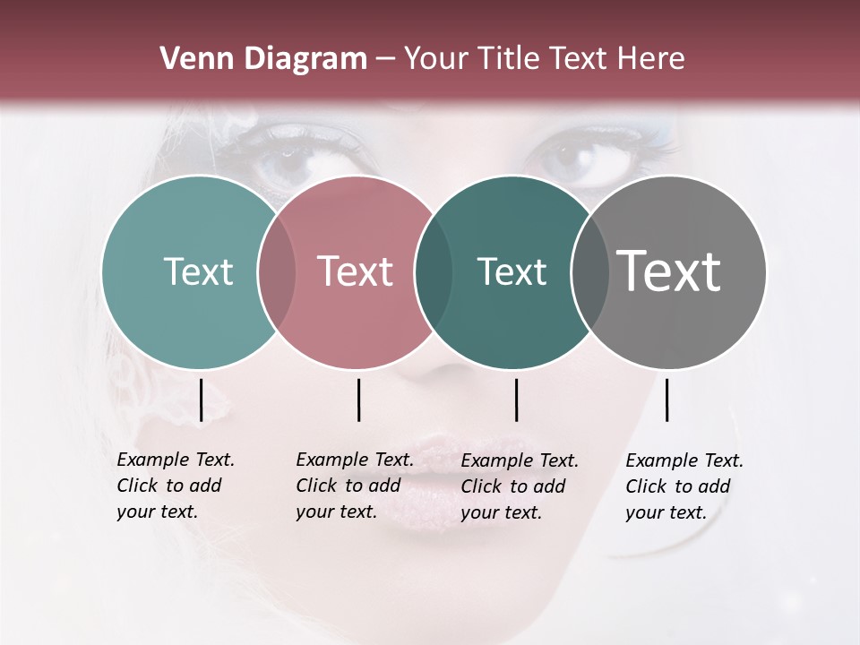 Make Up Fairy Blue PowerPoint Template