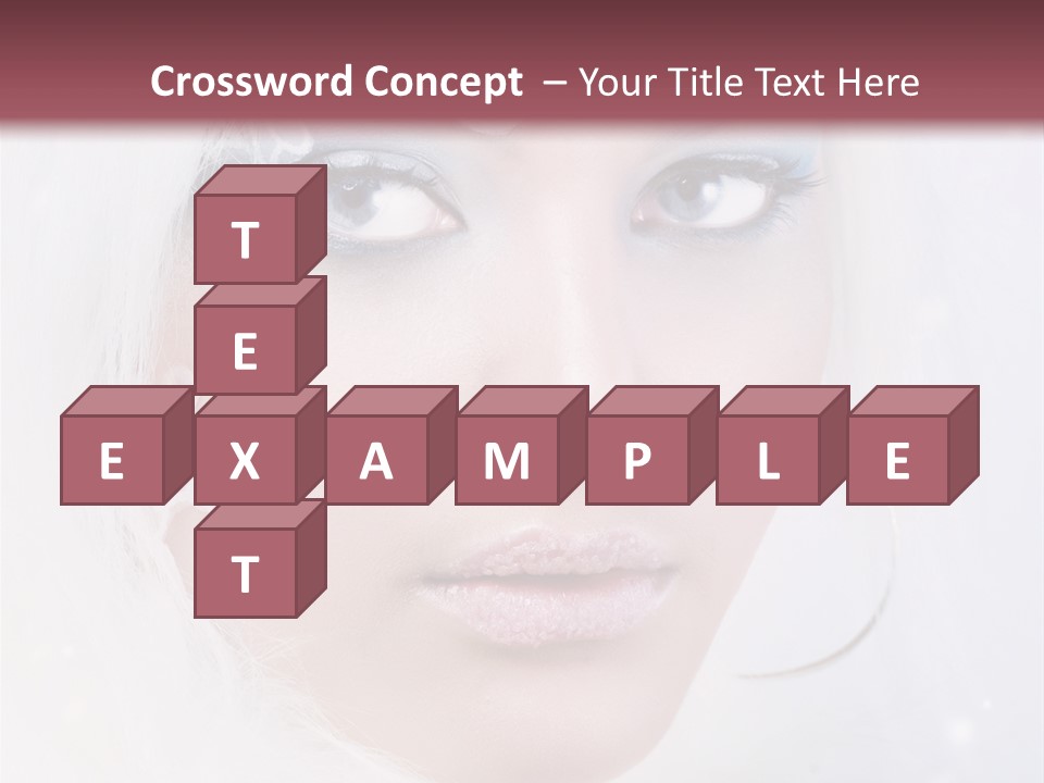 Make Up Fairy Blue PowerPoint Template