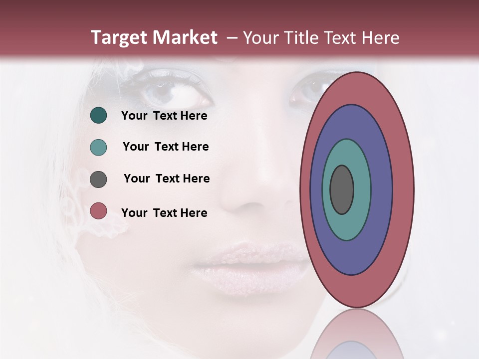 Make Up Fairy Blue PowerPoint Template