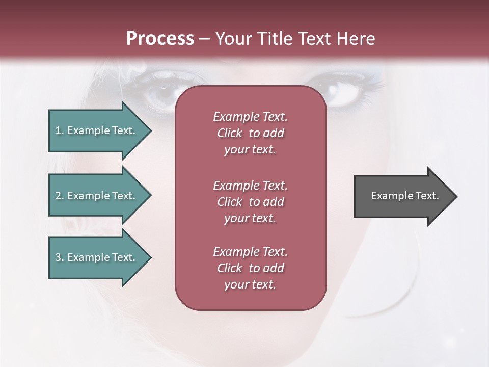 Make Up Fairy Blue PowerPoint Template