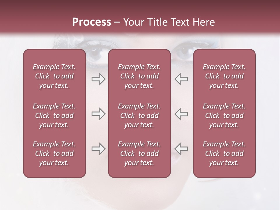 Make Up Fairy Blue PowerPoint Template