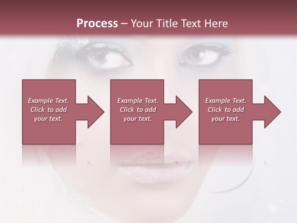 Make Up Fairy Blue PowerPoint Template