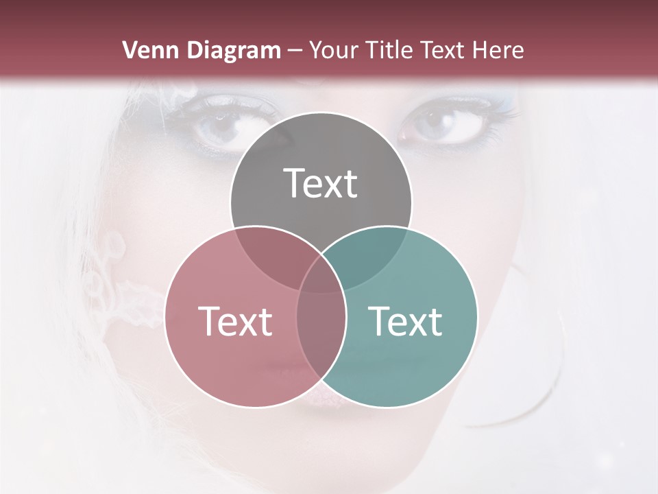 Make Up Fairy Blue PowerPoint Template