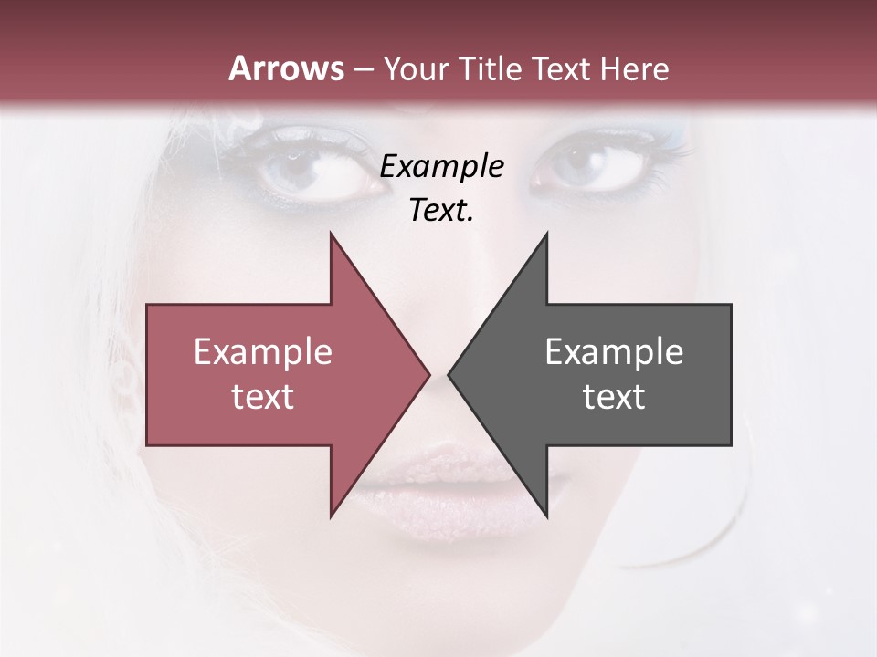 Make Up Fairy Blue PowerPoint Template