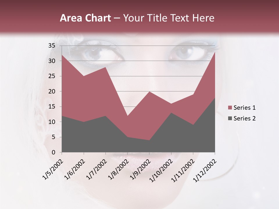 Make Up Fairy Blue PowerPoint Template