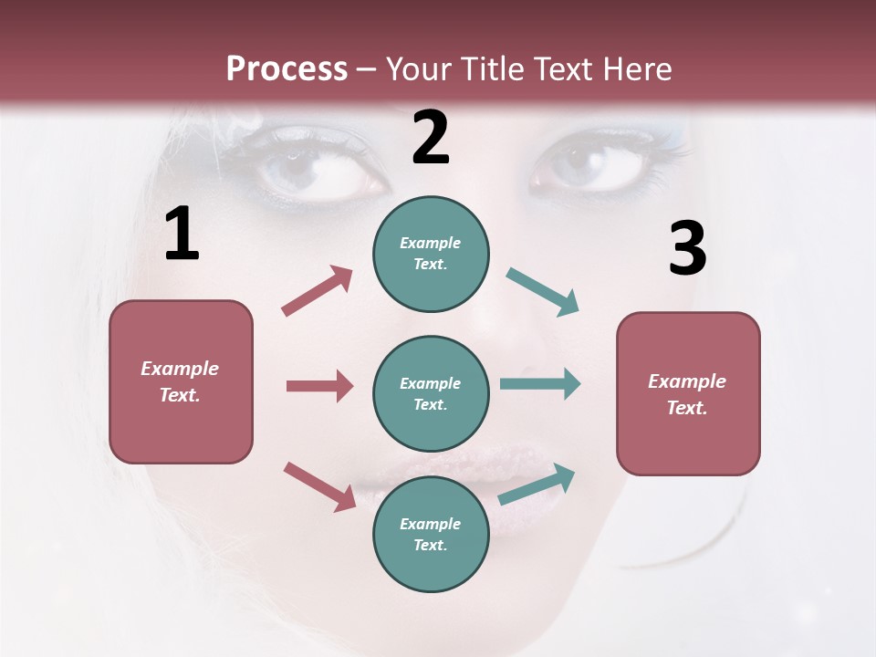 Make Up Fairy Blue PowerPoint Template