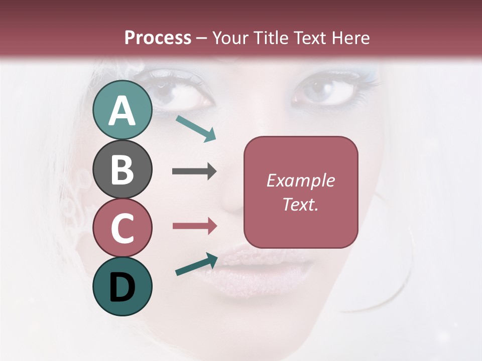 Make Up Fairy Blue PowerPoint Template