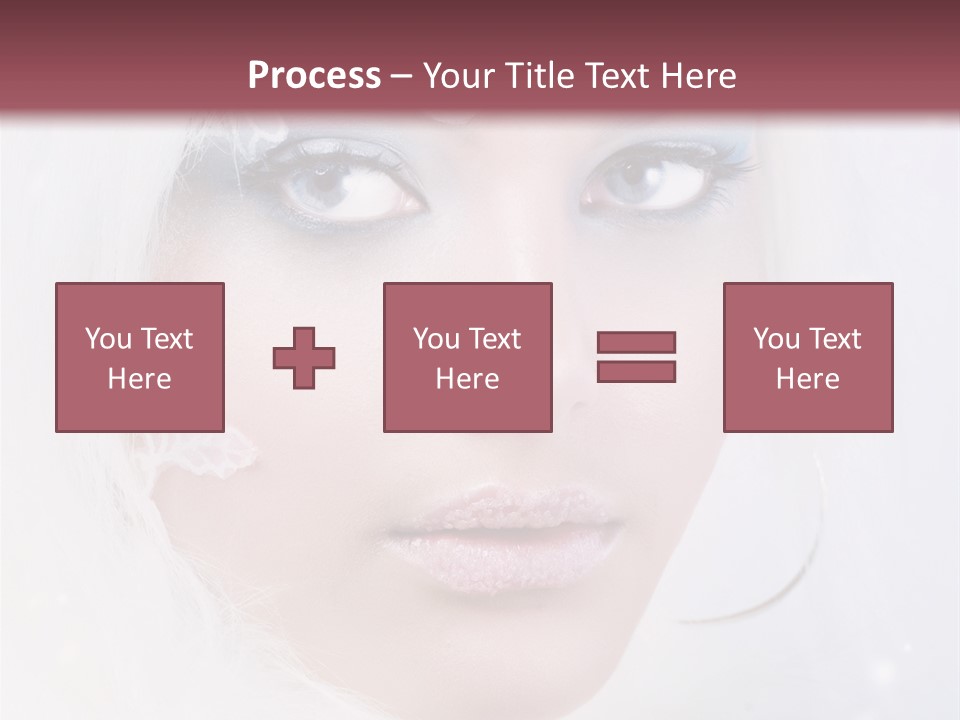 Make Up Fairy Blue PowerPoint Template
