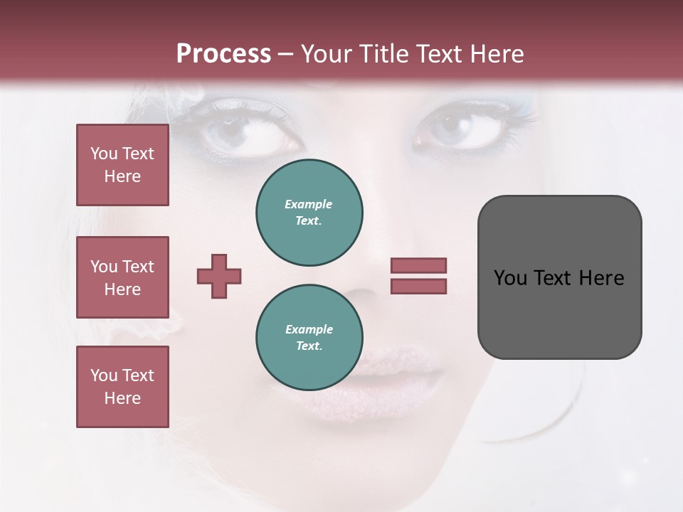 Make Up Fairy Blue PowerPoint Template