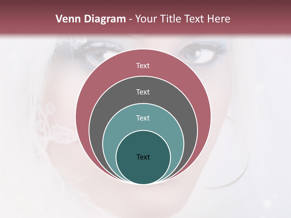 Make Up Fairy Blue PowerPoint Template