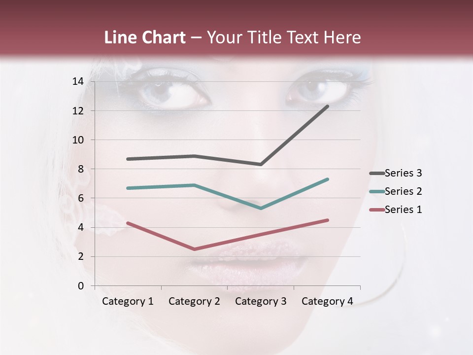 Make Up Fairy Blue PowerPoint Template