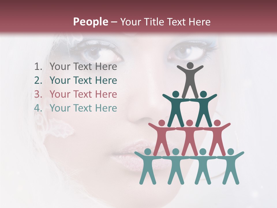 Make Up Fairy Blue PowerPoint Template