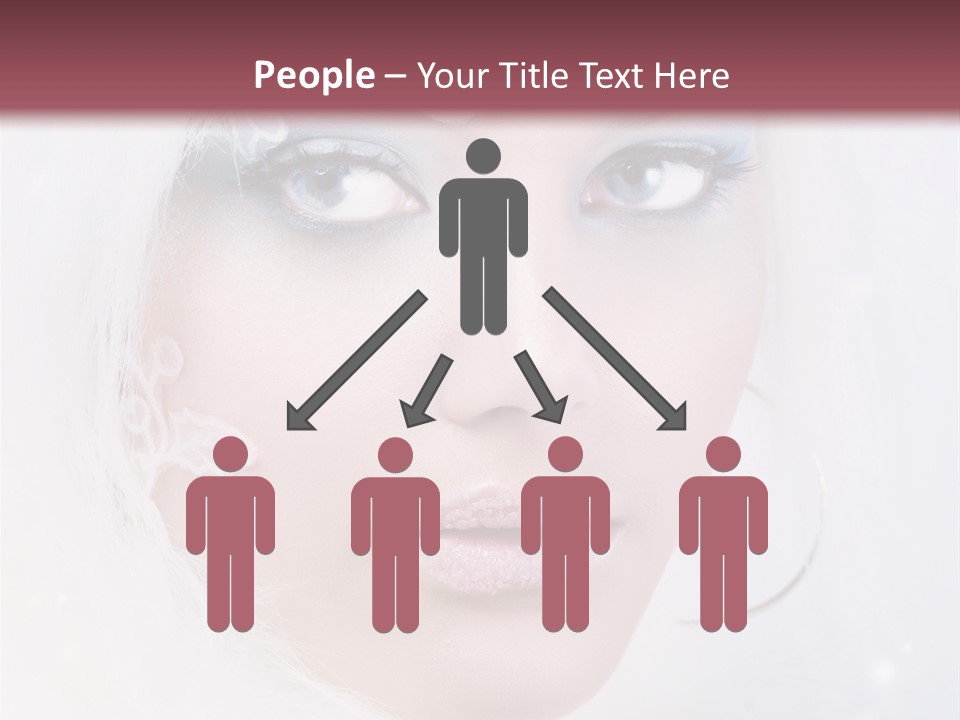 Make Up Fairy Blue PowerPoint Template