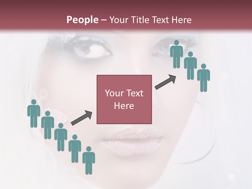 Make Up Fairy Blue PowerPoint Template