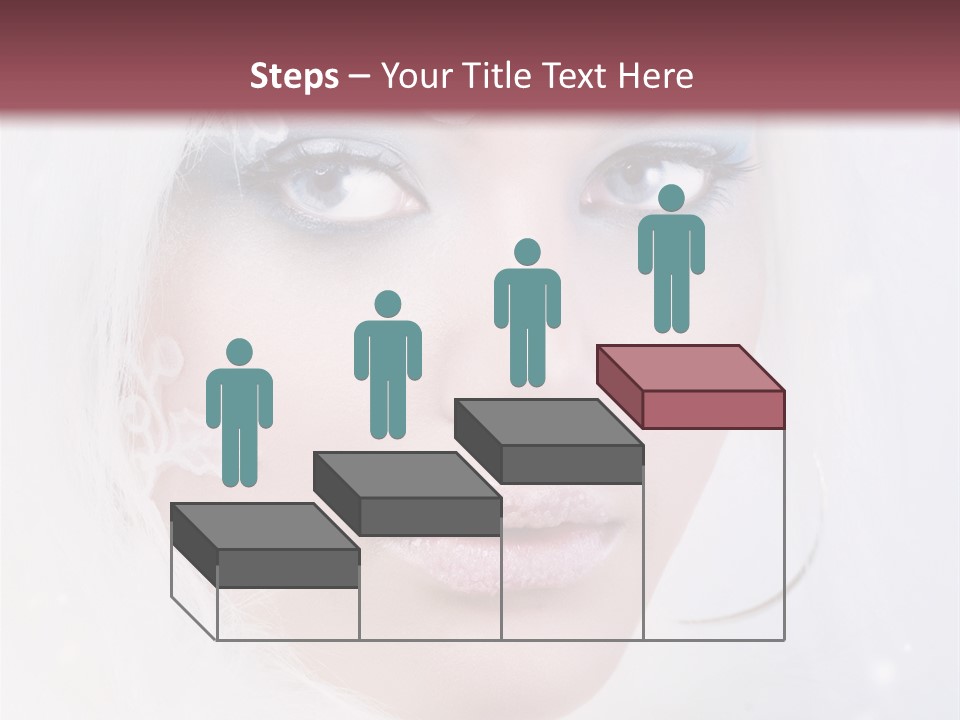 Make Up Fairy Blue PowerPoint Template