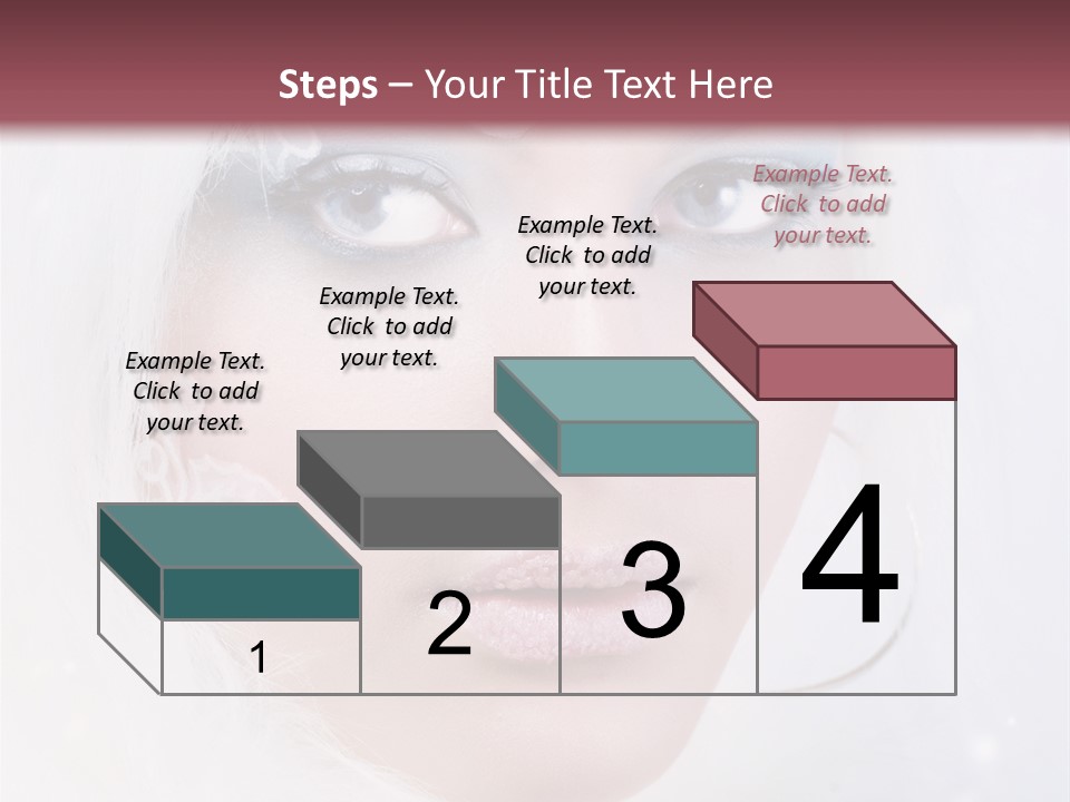 Make Up Fairy Blue PowerPoint Template