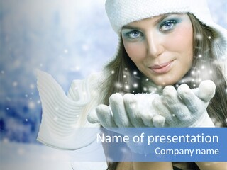 Wind Flakes Windy PowerPoint Template