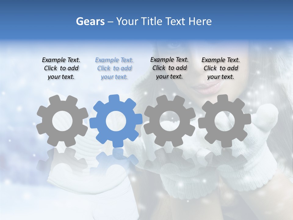 Wind Flakes Windy PowerPoint Template