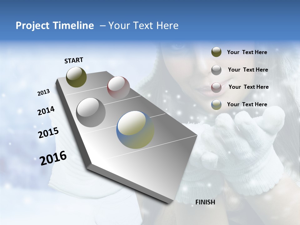 Wind Flakes Windy PowerPoint Template
