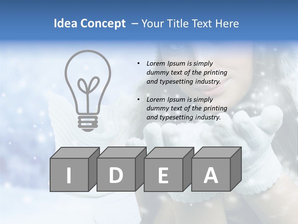 Wind Flakes Windy PowerPoint Template