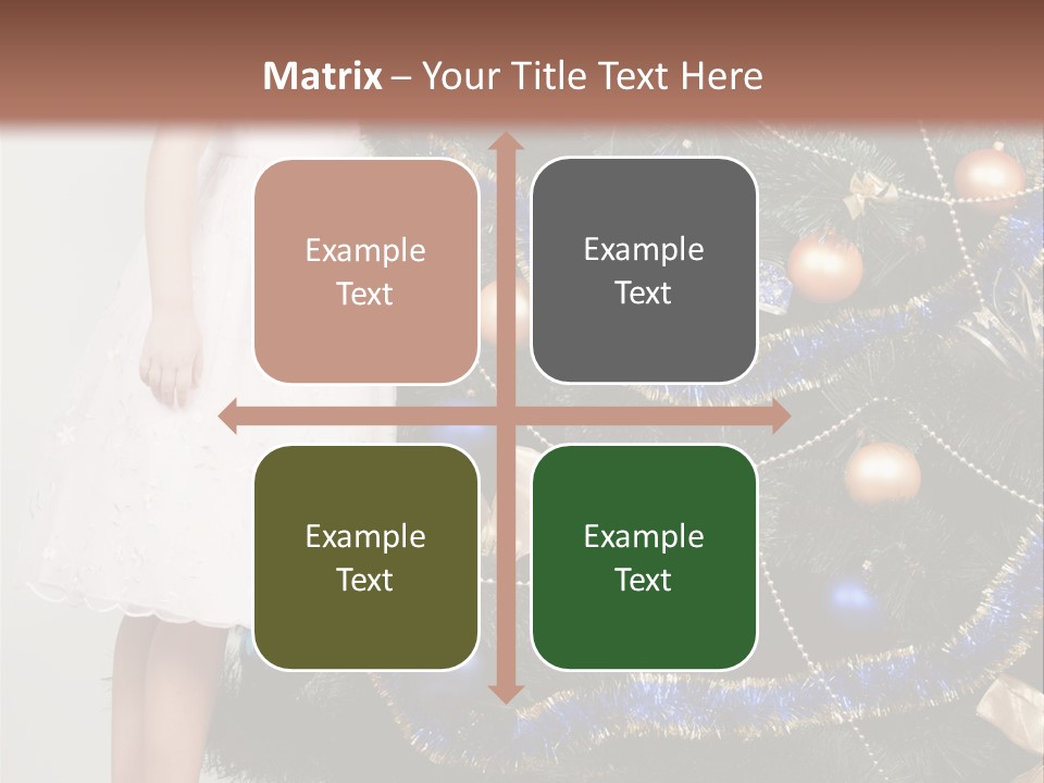 Daughter Santa Star PowerPoint Template