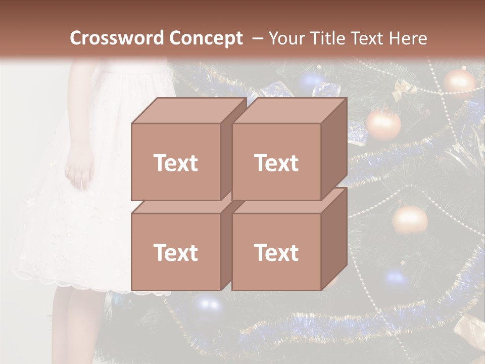 Daughter Santa Star PowerPoint Template