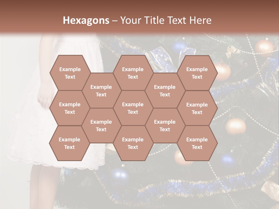 Daughter Santa Star PowerPoint Template