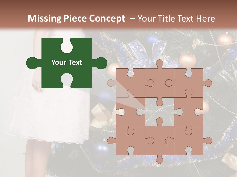 Daughter Santa Star PowerPoint Template