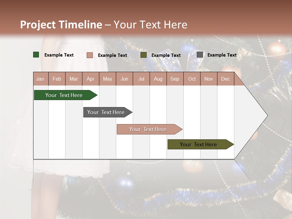 Daughter Santa Star PowerPoint Template