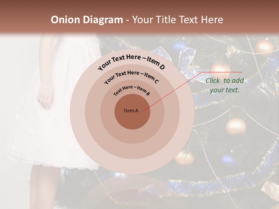 Daughter Santa Star PowerPoint Template