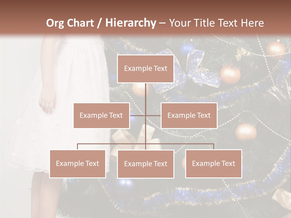 Daughter Santa Star PowerPoint Template