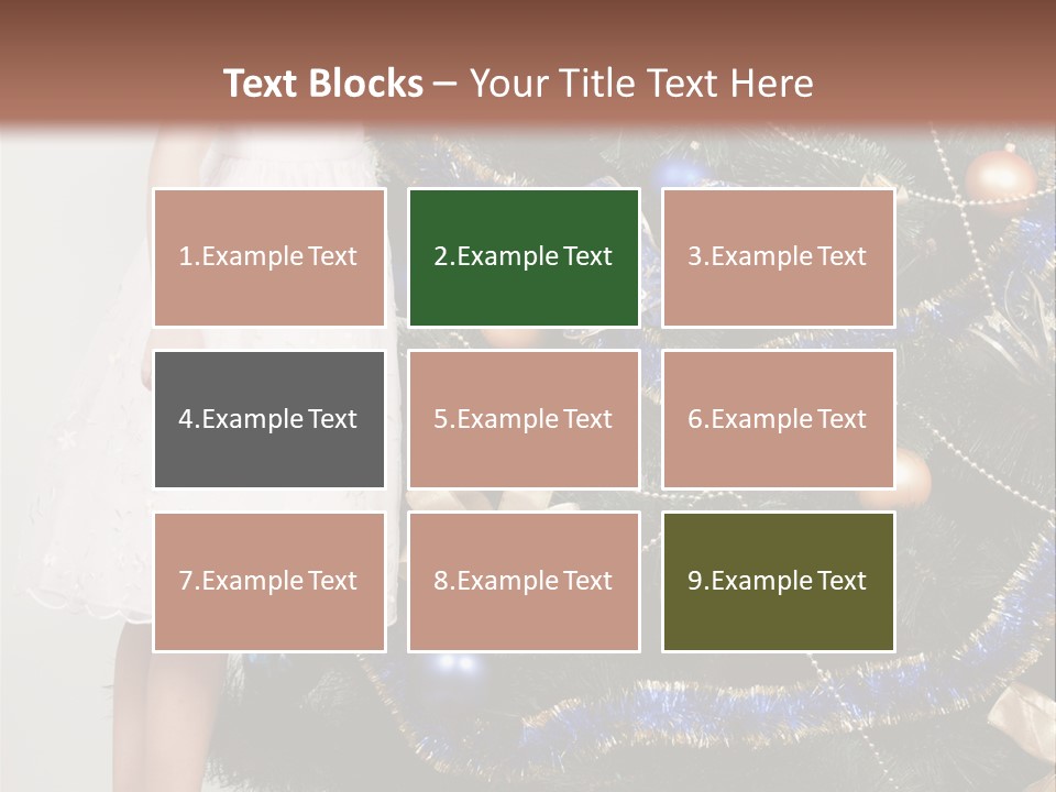 Daughter Santa Star PowerPoint Template