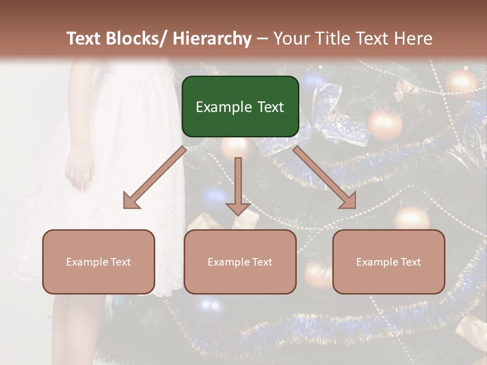 Daughter Santa Star PowerPoint Template