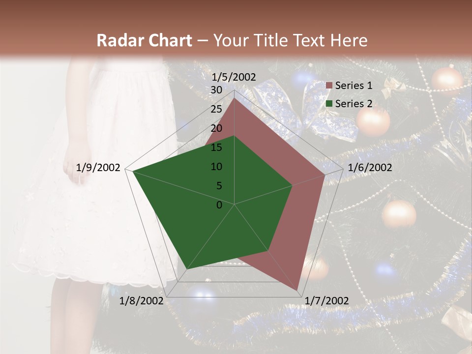 Daughter Santa Star PowerPoint Template