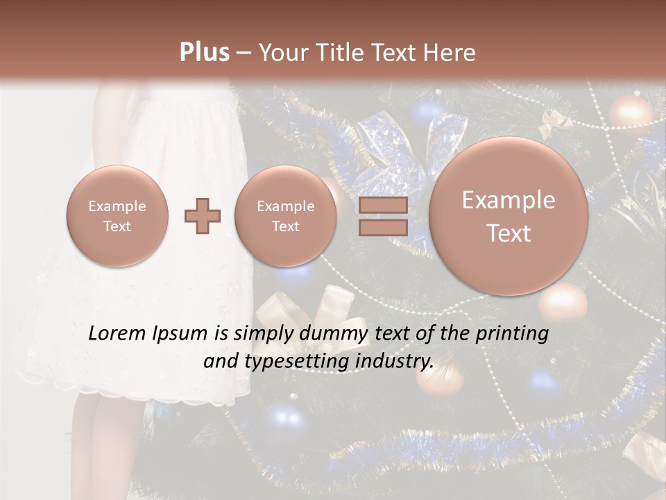 Daughter Santa Star PowerPoint Template