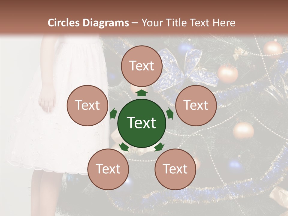 Daughter Santa Star PowerPoint Template