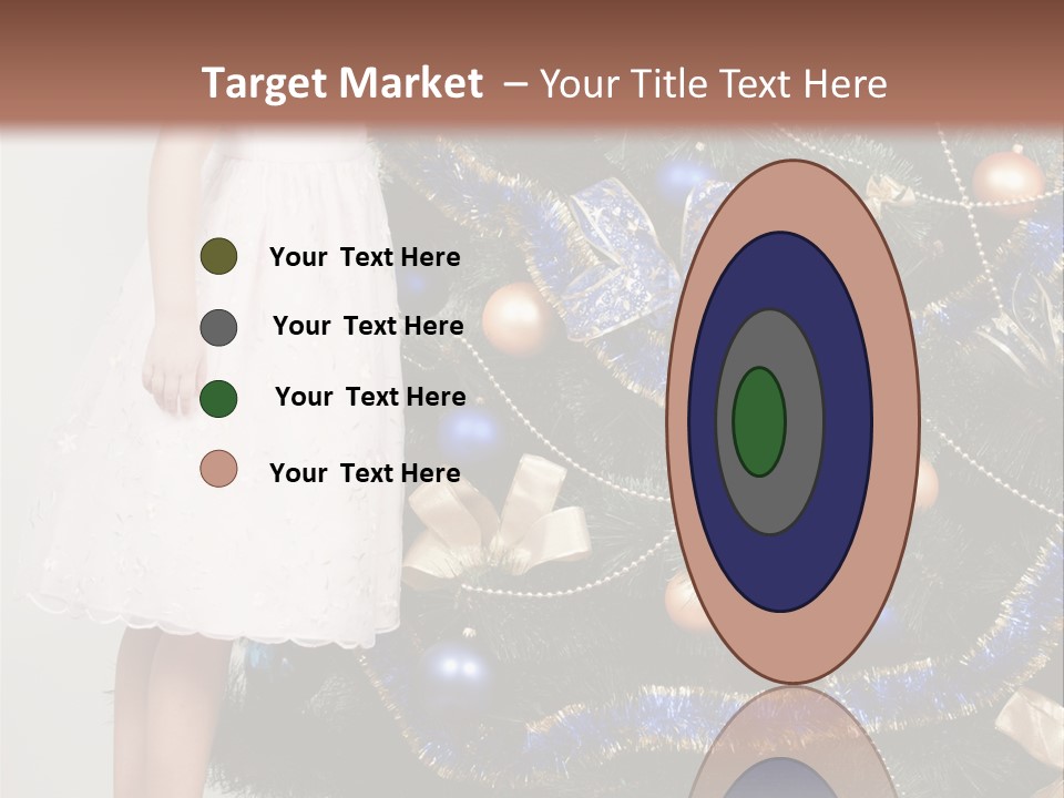 Daughter Santa Star PowerPoint Template