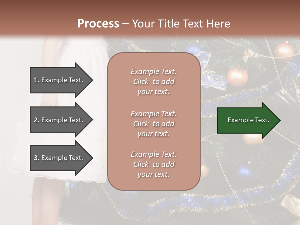 Daughter Santa Star PowerPoint Template