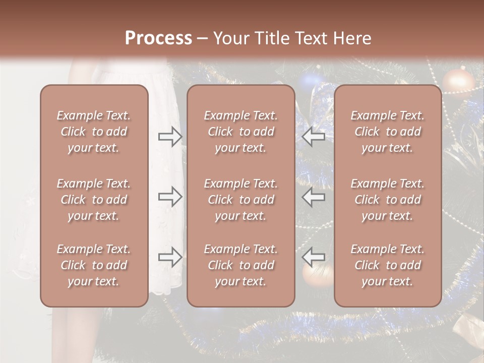 Daughter Santa Star PowerPoint Template