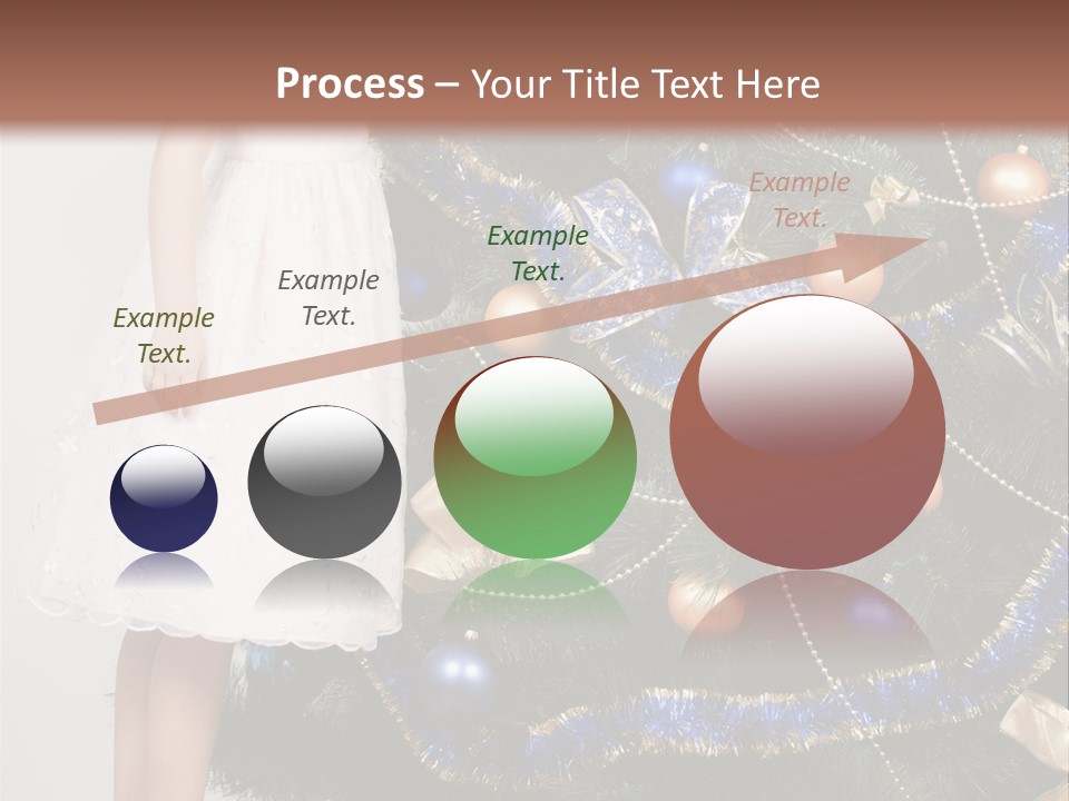 Daughter Santa Star PowerPoint Template
