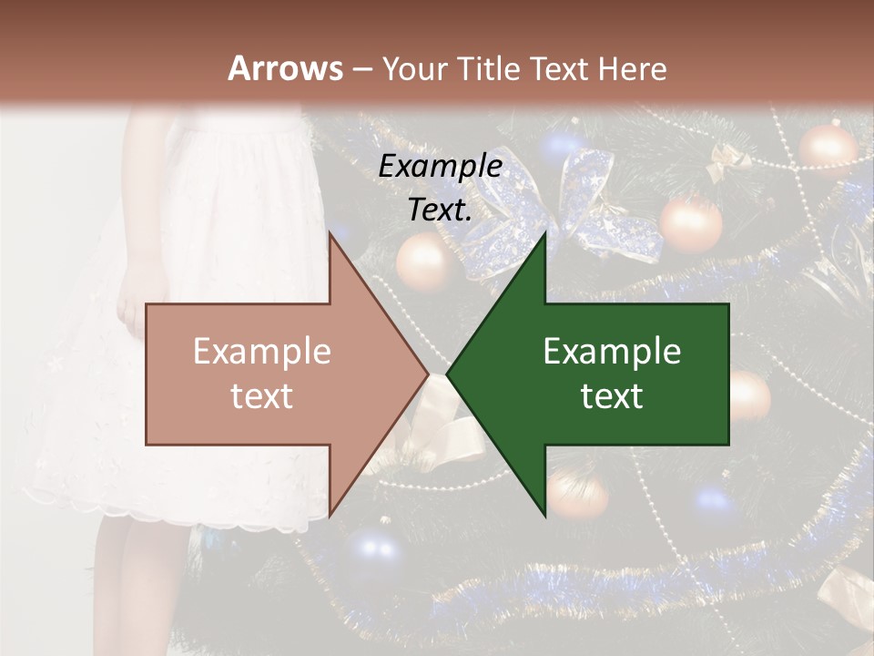 Daughter Santa Star PowerPoint Template