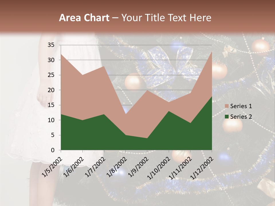 Daughter Santa Star PowerPoint Template